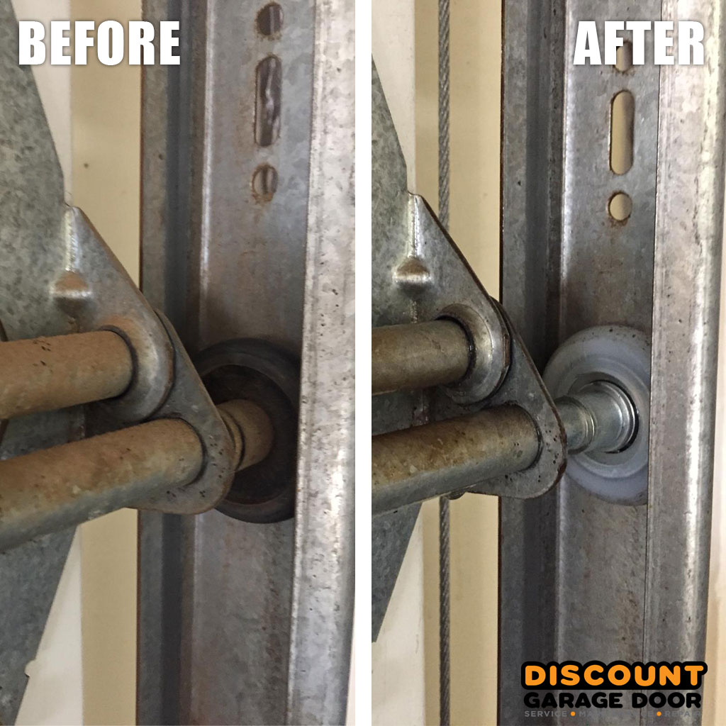 Garage door roller replacement